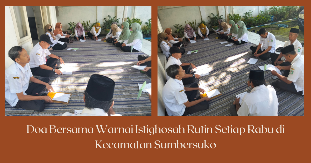 Doa Bersama Warnai Istighosah Rutin Setiap Rabu di Kecamatan Sumbersuko