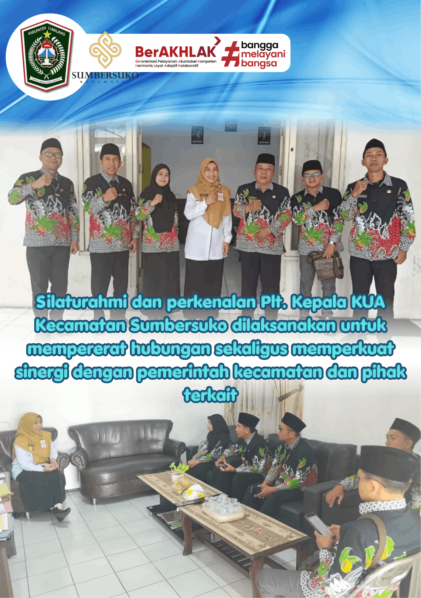Silaturahmi dan Perkenalan Plt. Kepala KUA Sumbersuko Perkuat Sinergi Pelayanan