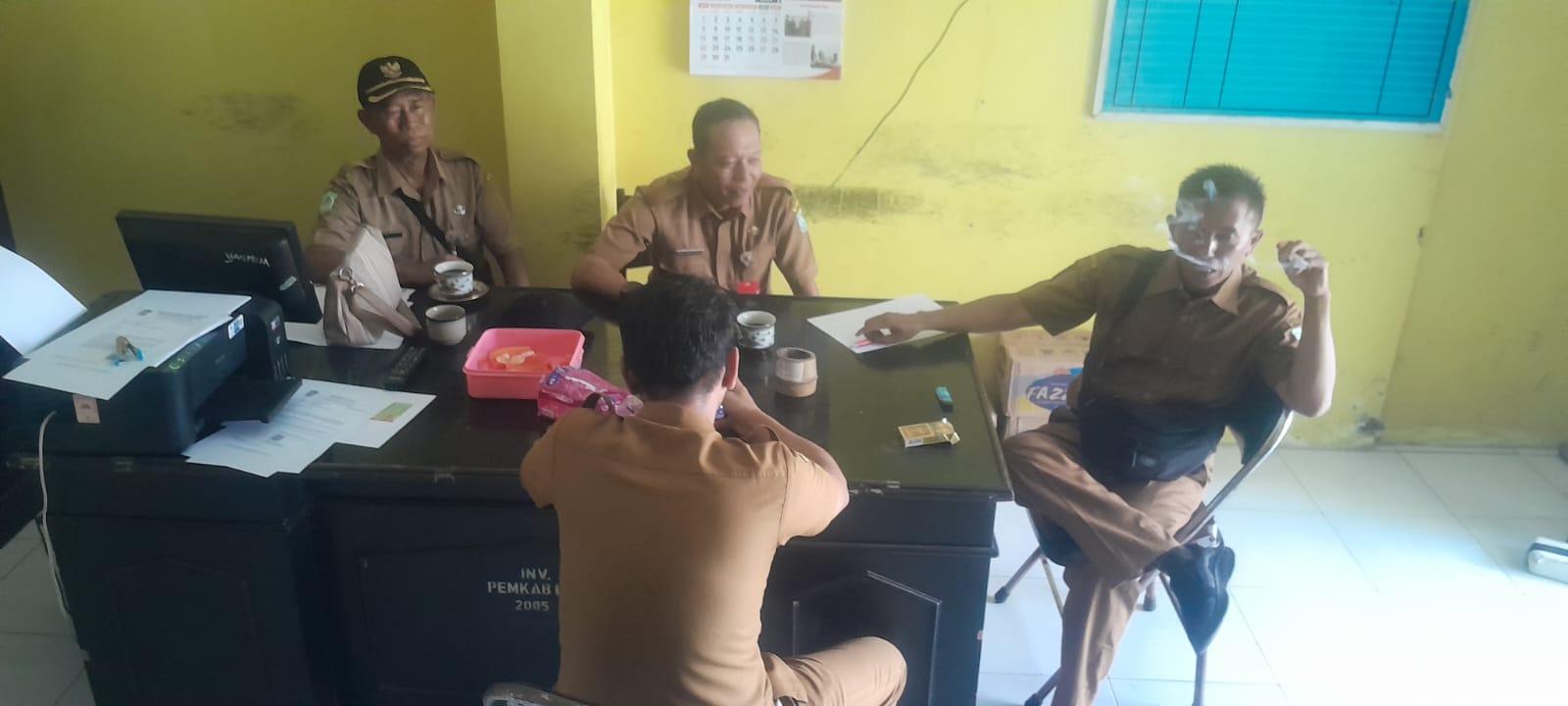 Koordinasi Cuaca Ekstrem, Kasi Pemerintahan dan Plt. Kasi Pemberdayaan Tinjau Desa Mojosari