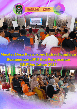 Musdes Desa Purwosono Bahas Pengisian Keanggotaan BPD serta Penyusunan RKPDes 2027 dan DU RKP 2028