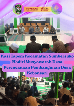 Kasi Tapem Kecamatan Sumbersuko Hadiri Musyawarah Desa Perencanaan Pembangunan Desa Kebonsari