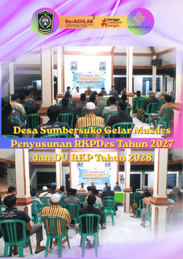 Kasi Tapem Kecamatan Sumbersuko Hadiri Musdes Penyusunan RKPDes Tahun 2027 dan DU RKP Tahun 2028 Des