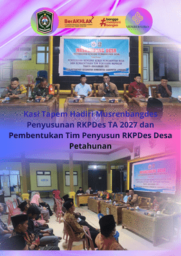 Kasi Tapem Hadiri Musrenbangdes Penyusunan RKPDes TA 2027 dan Pembentukan Tim Penyusun RKPDes Desa P