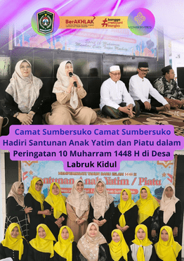 Camat Sumbersuko Hadiri Santunan Anak Yatim dan Piatu dalam Peringatan 10 Muharram 1448 H di Desa La