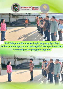 Kasi Pelayanan Umum Pimpin Apel Pagi dan Sampaikan Survei Penilaian UP3