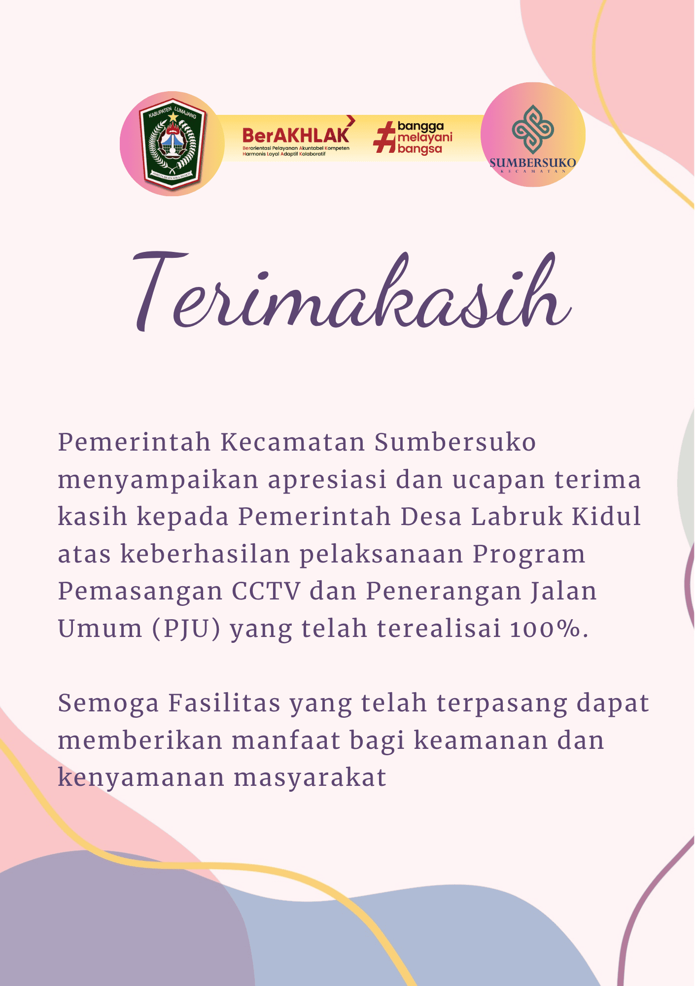 Pemerintah Desa Labruk Kidul Tuntaskan Pemasangan CCTV dan PJU 100%
