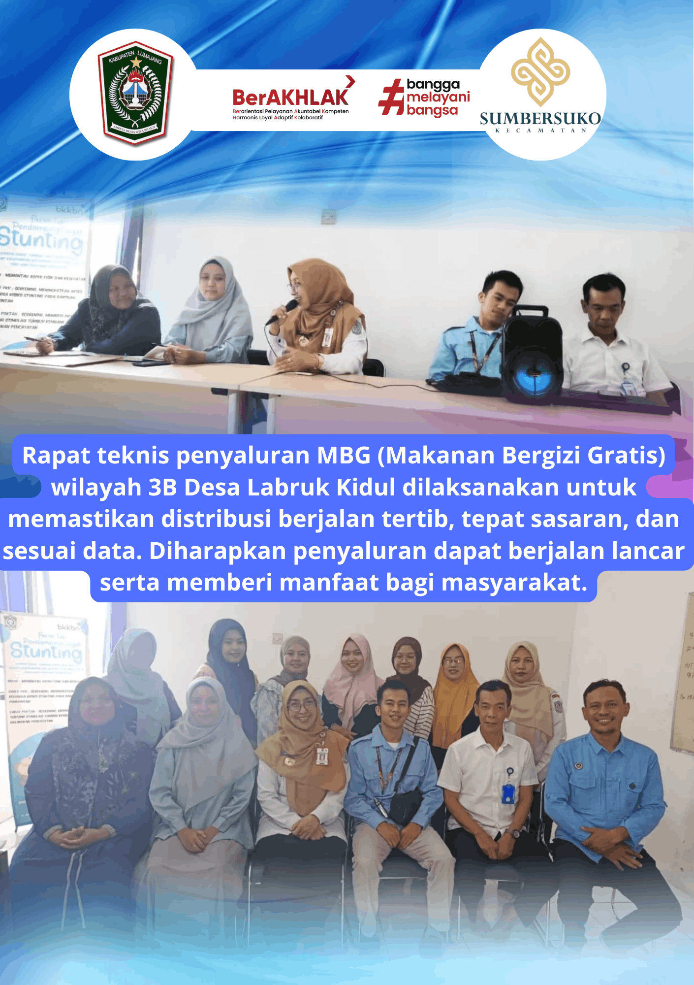 Rapat Teknis Penyaluran MBG di Desa Labruk Kidul Perkuat Koordinasi Distribusi