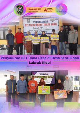 Penyaluran BLT Dana Desa di Desa Sentul dan Labruk Kidul