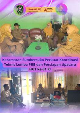Kecamatan Sumbersuko Perkuat Koordinasi Teknis Lomba PBB dan Persiapan Upacara HUT ke-81