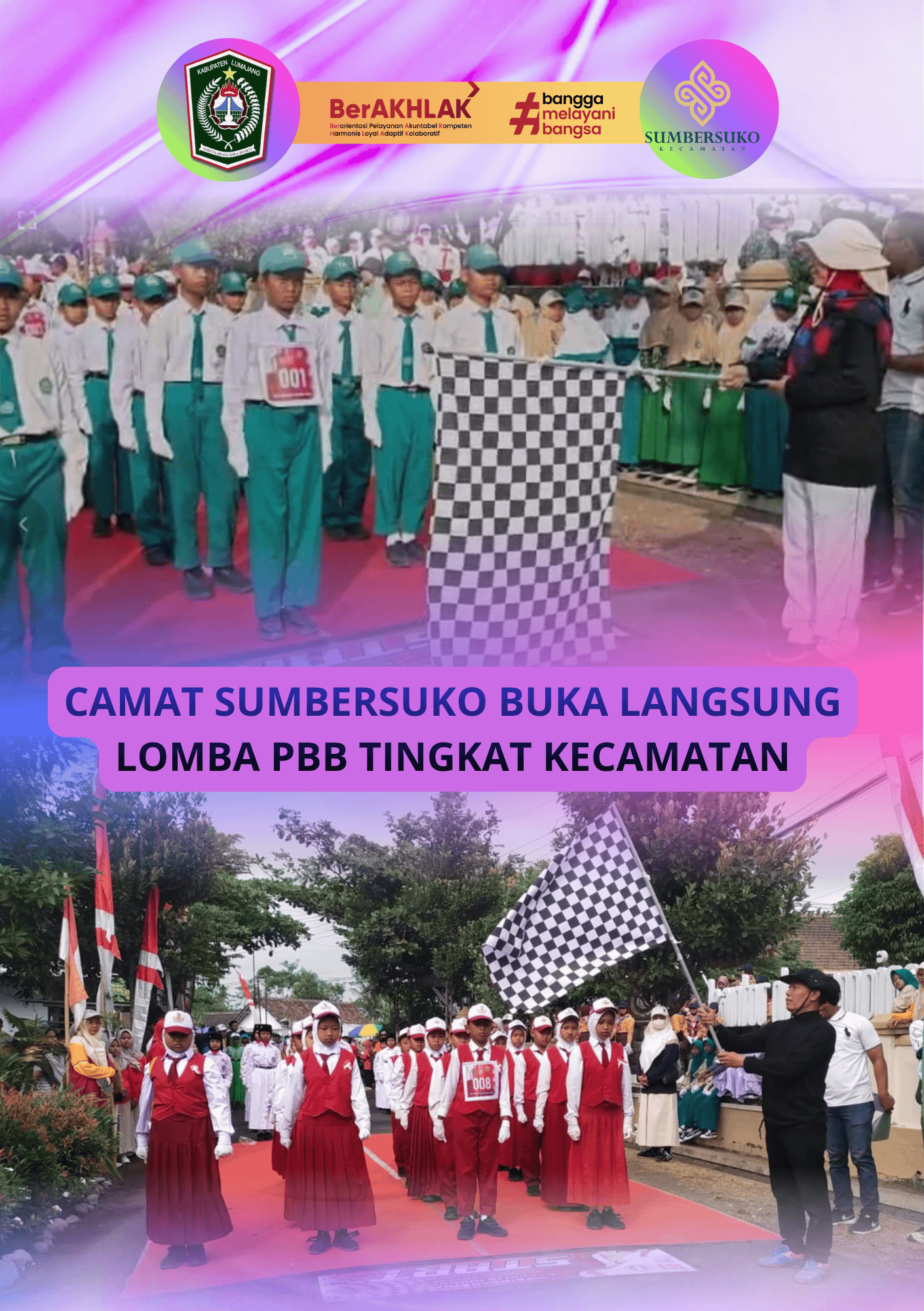 Camat Sumbersuko Buka Langsung Lomba PBB Tingkat Kecamatan, Semarakkan HUT ke-81 RI