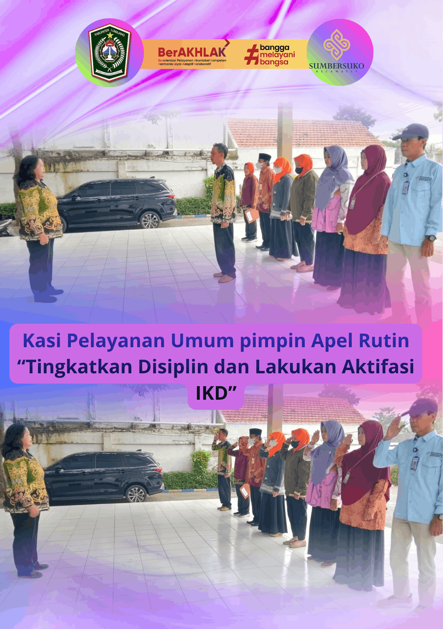 Kasi Pelayanan Umum Pimpin Apel Rutin, Tekankan Disiplin dan Percepatan Aktivasi IKD